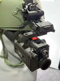 Monocular Helmet with Bracket